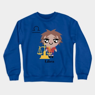 Libra Boy Cute Zodiac Sign Crewneck Sweatshirt